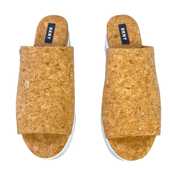 DKNY Cali Cork Platform Open Toe Sandals‎ Womens Size 9.5 - Picture 4 of 12